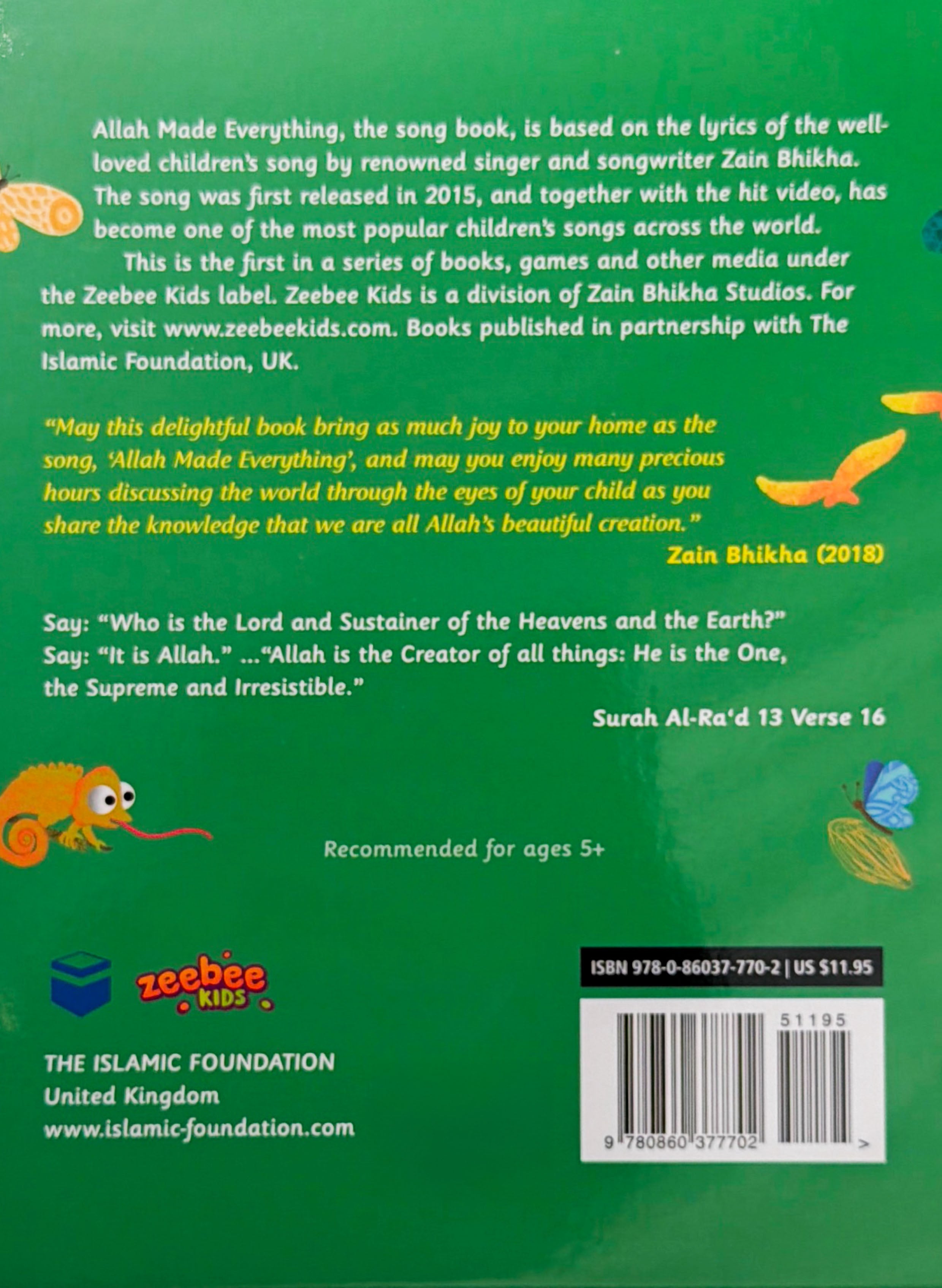 Allah Made Everything - The Song Book