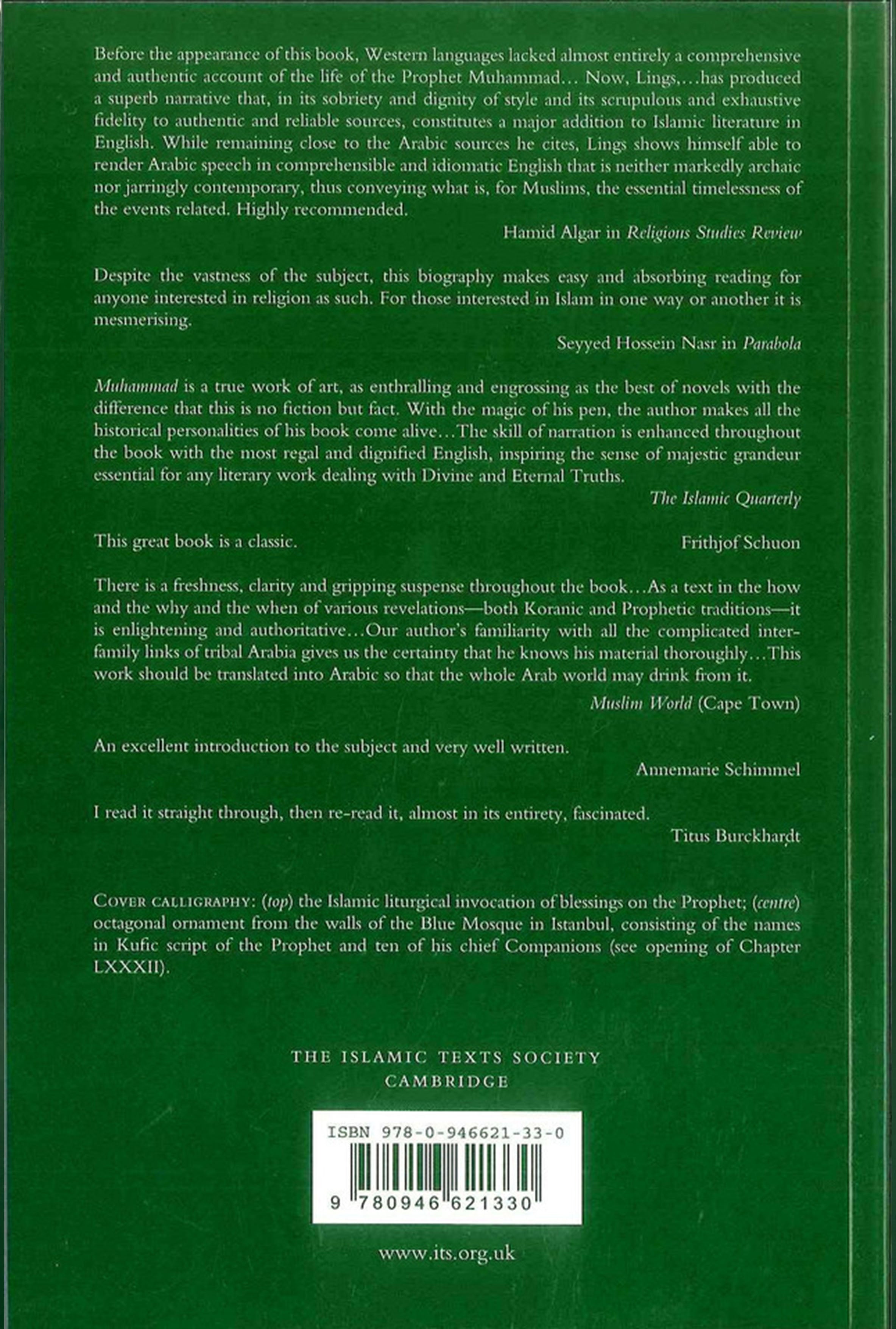 Muhammad SAW his life based on the earliest sources