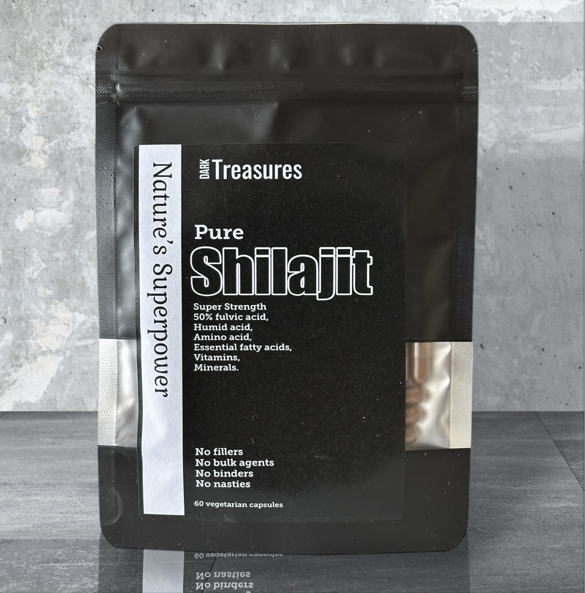 Pure 100% Shilajit extract 60 capsules