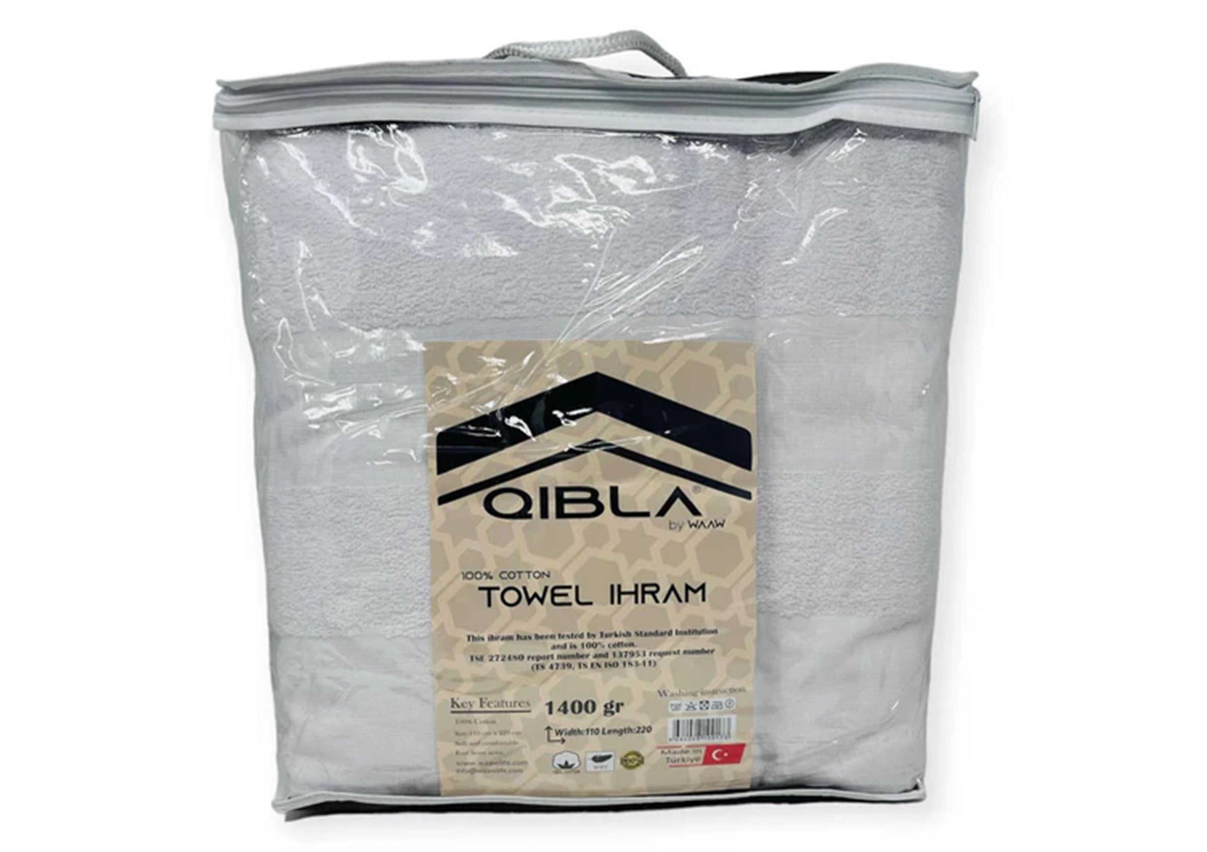 Towel Ihram for Adults (110cm x 220cm) (1400gm)