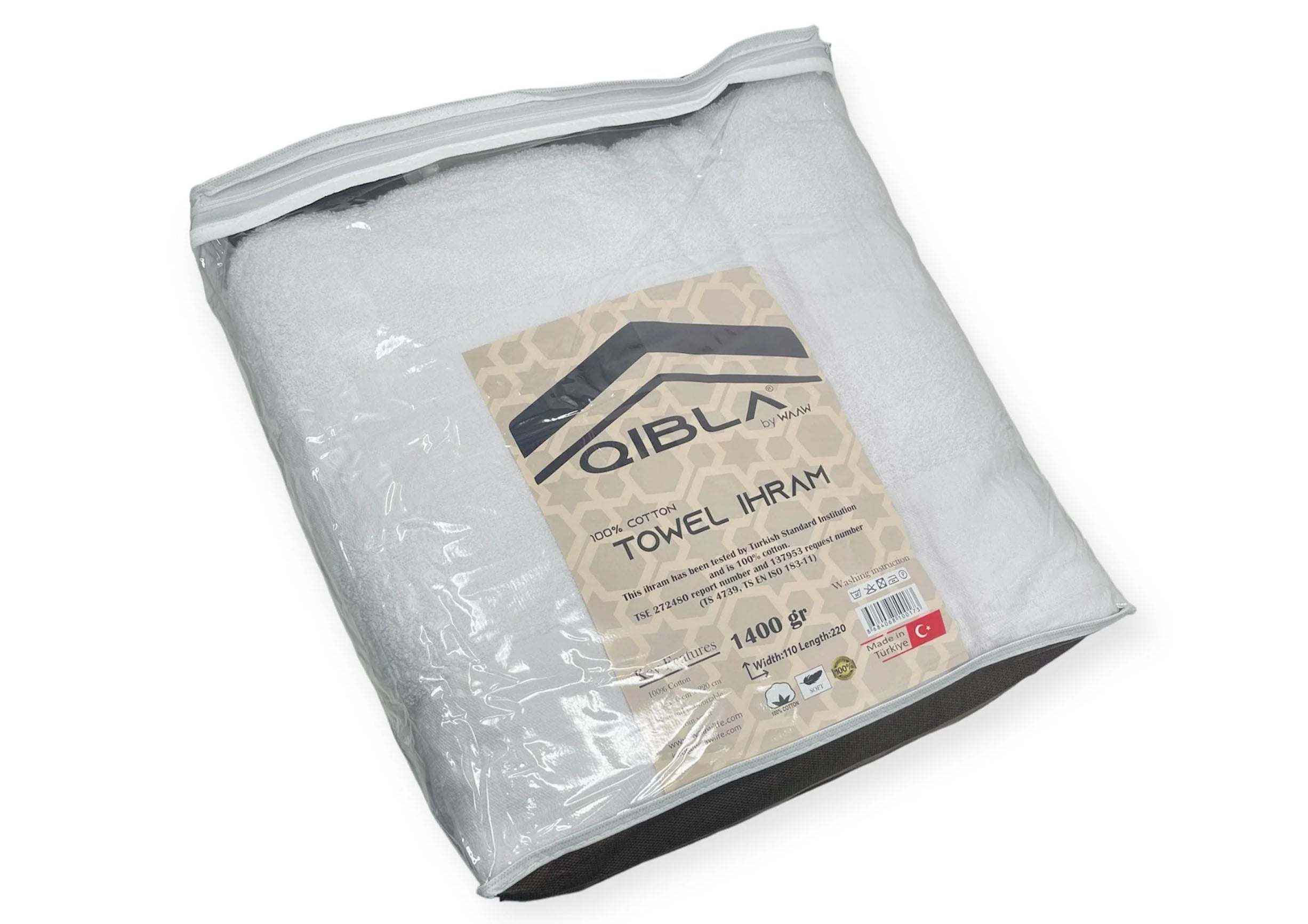 Towel Ihram for Adults (110cm x 220cm) (1400gm)